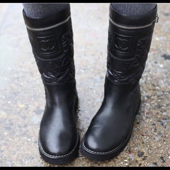 chanel coco boots